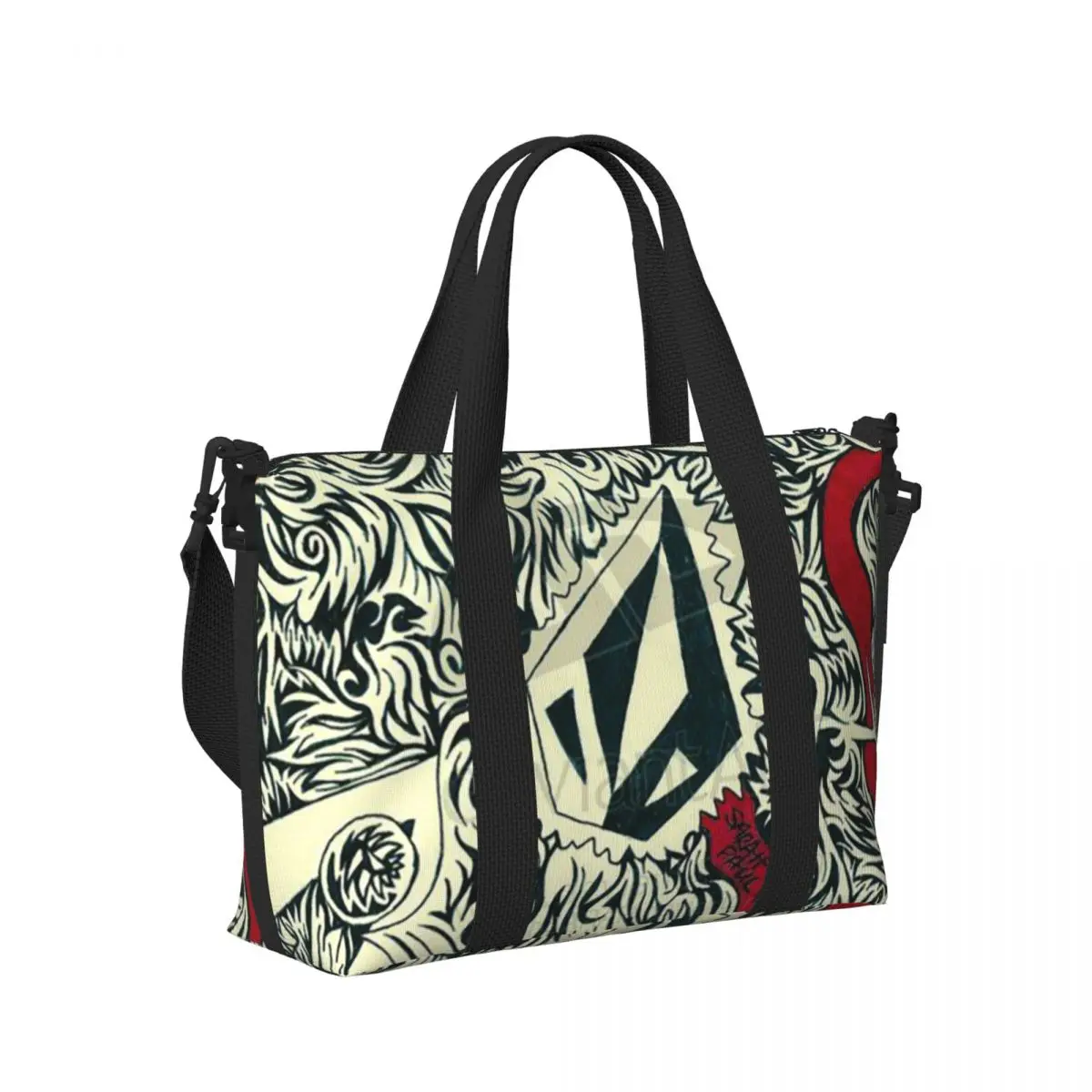 

Пляжная дорожная сумка Half Diamond Volkom, большая вместительная сумка для тренажерного зала, йоги, женская дорожная сумка для покупок, сумка на плечо