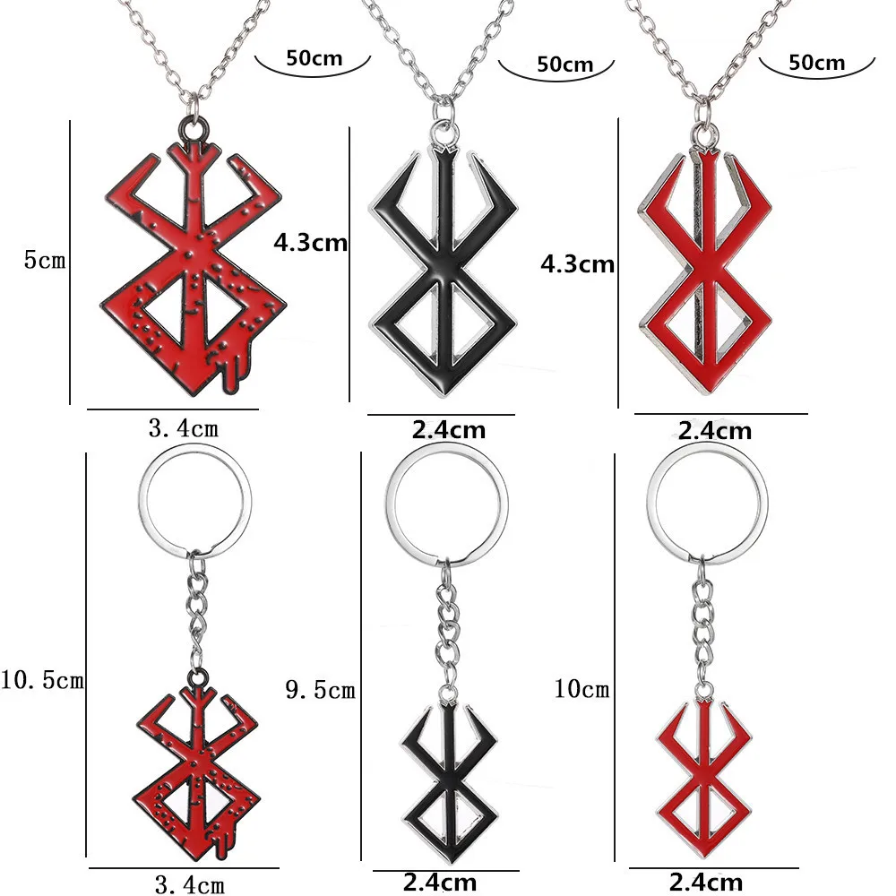 Anime Berserker Necklace Evil Eye Talisman Dragon Slayer Greatsword Charm Stray Warrior Armor Jewelry For Men 2026