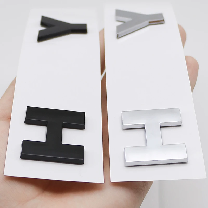 هيونداي I40 I20 توكسون سانتا في سوناتا سولاريس أكسنت إلنترا كونا المكان ABS ثلاثية الأبعاد سيارة معدنية جذع شارة لوحة اسم رسائل ملصق