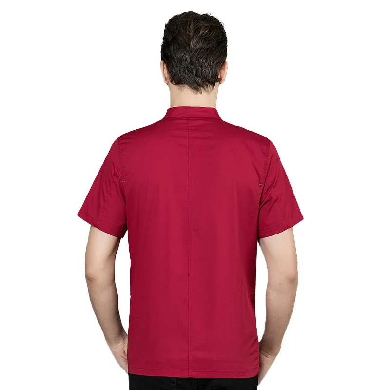 Mono de Chef para hombre, uniforme de Chef, ropa de restaurante, disfraz de cocina, camisa de Chef profesional, cafetería, ropa de trabajo de Hotel