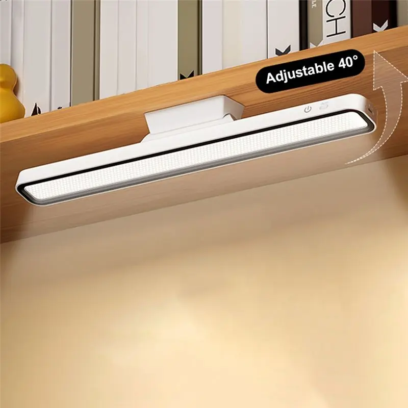 Carefree- Desk Lamp LED USB Rechargeable Light Stepless Dimming Table Lamp Hanging Magnetic Bedroom Night Lamp Reading Table