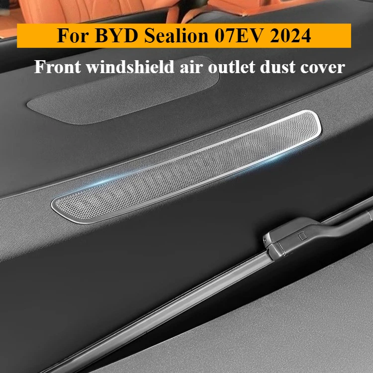 For BYD Hiace 07EV 2024 Instrument Panel Front Windshield Air Outlet Dust Cover Protective Cover Instrument Panel Speaker Cover