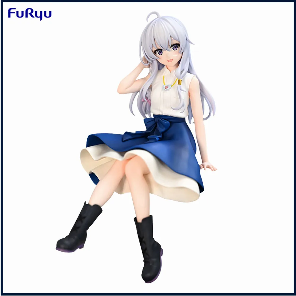 Original Anime Figure Furyu The Journey of Elaina Noodle Stopper Figure -Elaina Flared Skirt ver. Action Figurine Model Toys