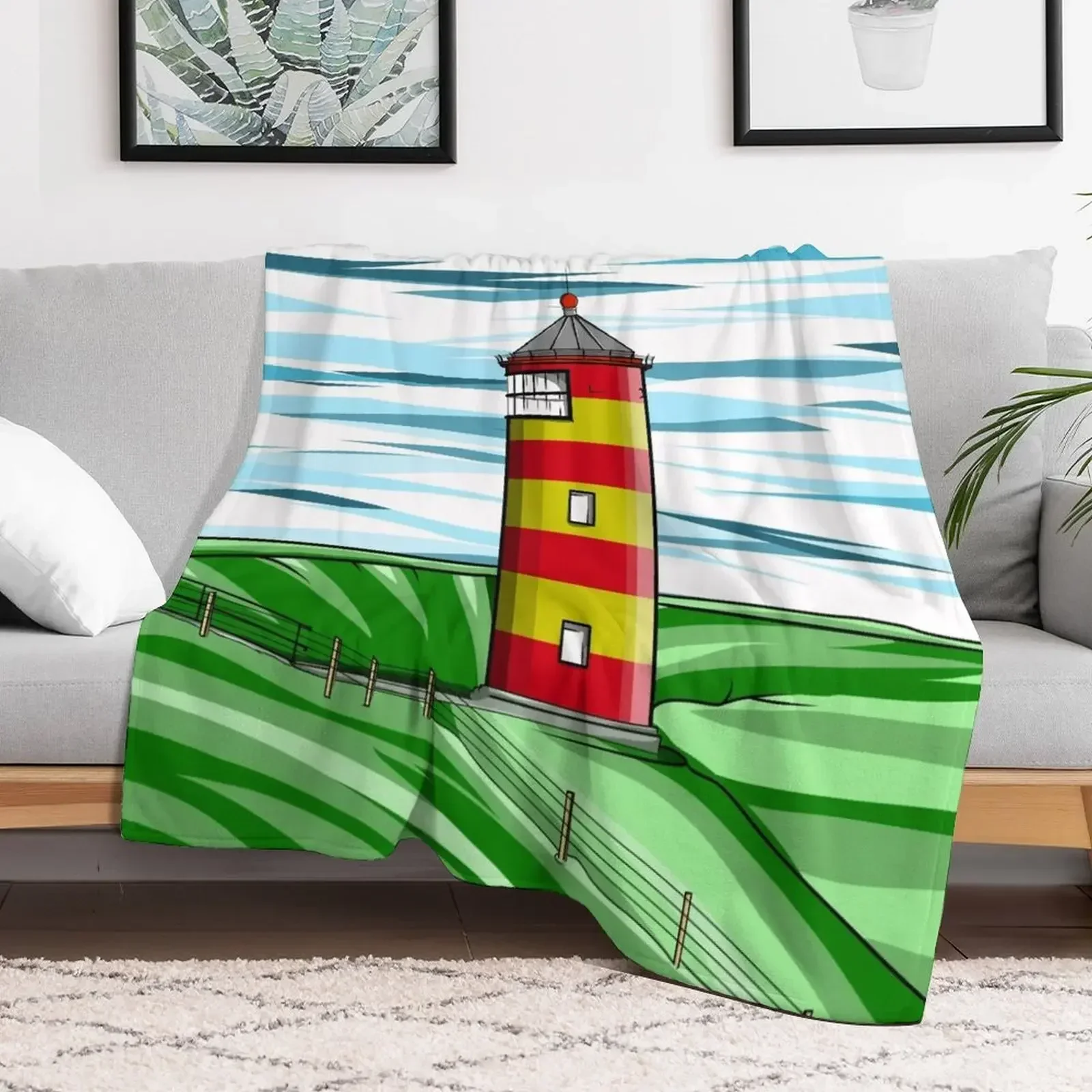 

Pilsum Lighthouse Pilsumer Leuchtturm Germany Throw Blanket Furrys cosplay anime Blankets