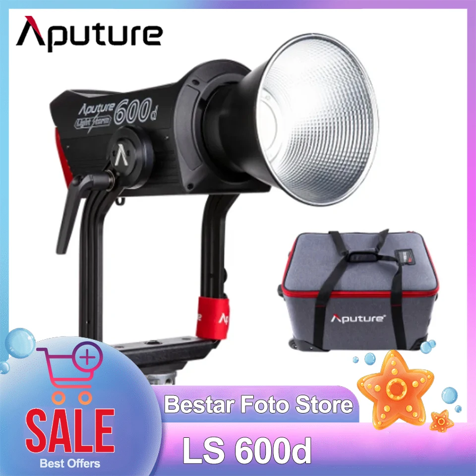 Aputure LS600d 5600K 600W Professional LED Video Light Hightlight Brightness Photo Daylight Fill Light with App Control