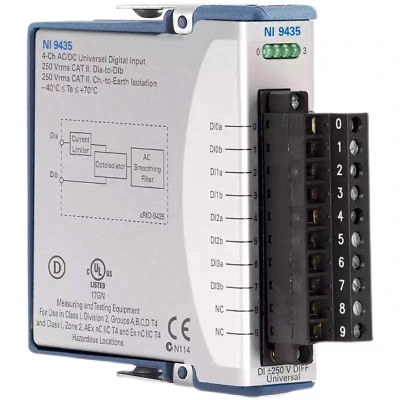 Nieuwe, US NI 9435 4-kanaals universele afvoer-/bron digitale ingangsmodule 779010 -01