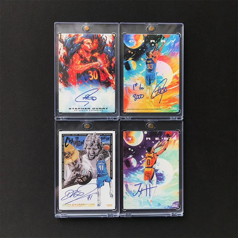 

2024Tyson Beck Signature Card Curry Nowitzki Haliburton Replica Signature Self-made Collect Card