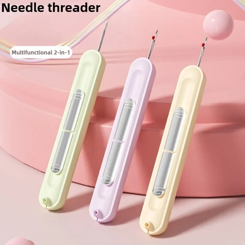Multifunktionales 2-in-1 Nadel-Einfädler- und Nahttrenner-Werkzeug für Kreuzstich-Handarbeiten, einfach zu bedienendes Nähzubehör zum Entfernen von Fäden. – Detail 3