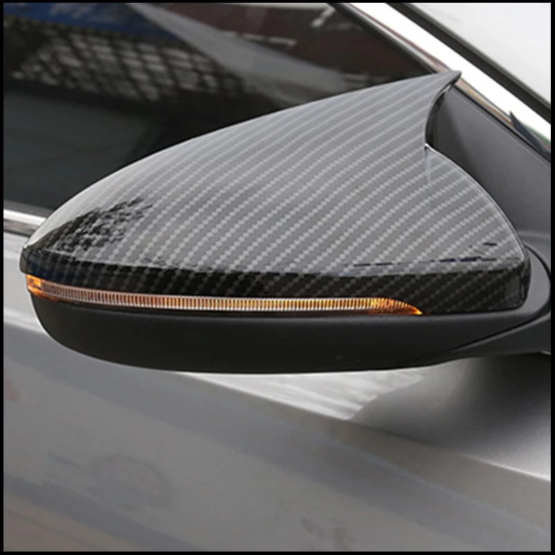 Car Styling For Kia Cerato Forte 2014-2017 Rearview Mirror Cover Caps With Horn Decoration Auto Parts Accessories