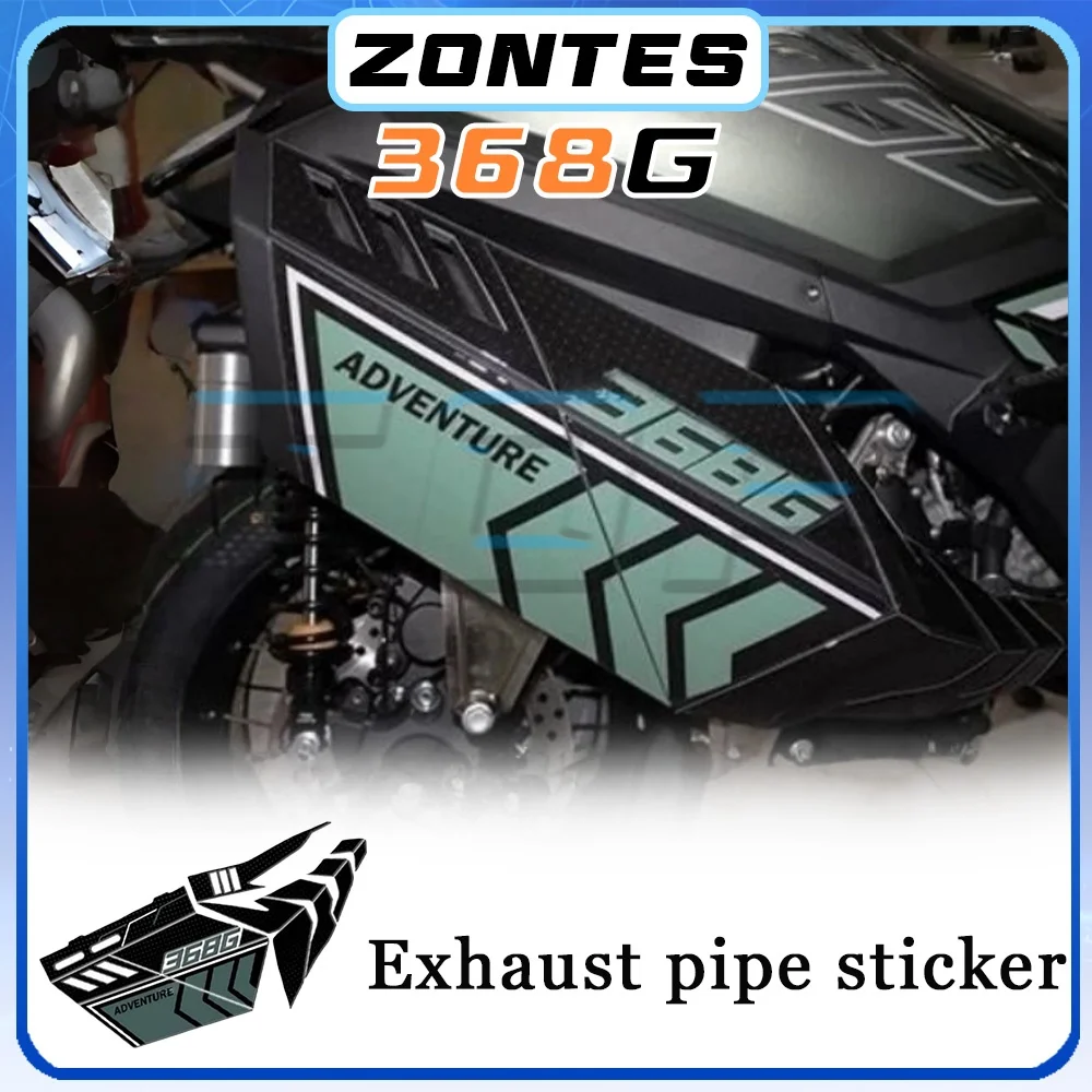 

Waterproof sunproof beautiful 3D decal ZONTES 368G exhaust pipe epoxy sticker g368 G368 368g