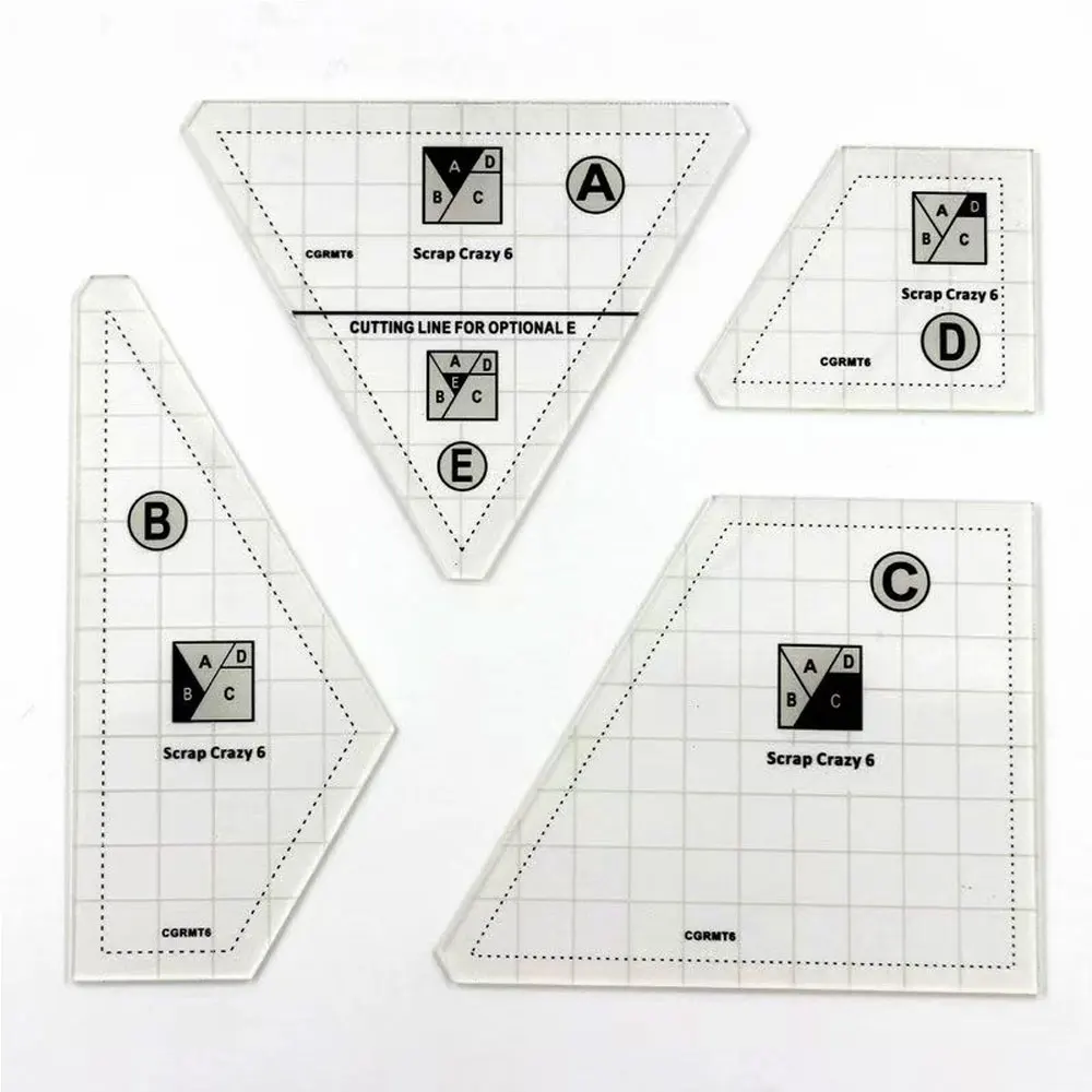 Transparente Acryl Patchwork Vorlage Kunststoff Nähen Schneider Lineale Set profession elle Schule Büro Studie Zeichnung Lineal