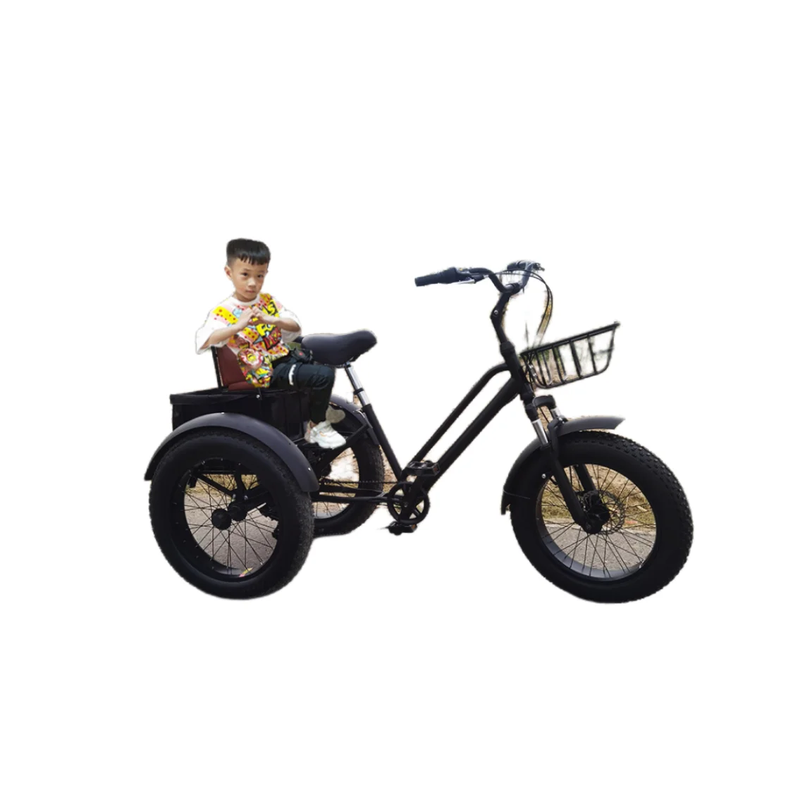 

Multi-functional Detachable Basket Fat Tire Pedal Tricycle Rough Tire Snow Bike