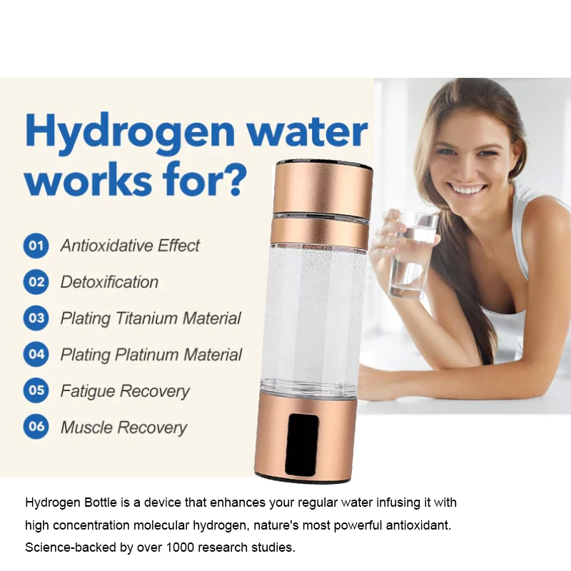 H2 Life SPE/PEM Генератор водородной воды Молекулярный ионизатор растворенной воды H2 CUP Водородная бутылка