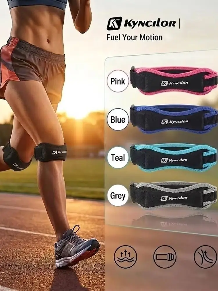 AliExpress NONE 2PC Patella Kneecap Band Adjustable Silica Gel Knee Tendon Strap Protector Knee Pad Running Sports Cycling Gym Knee Support
