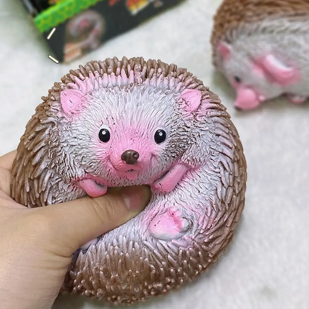 Adult Kids Stress Reliever Fun Birthday Gifts Cartoon Hedgehog Decompression Toys Anti Stress Fidget Toy Squeeze Toys