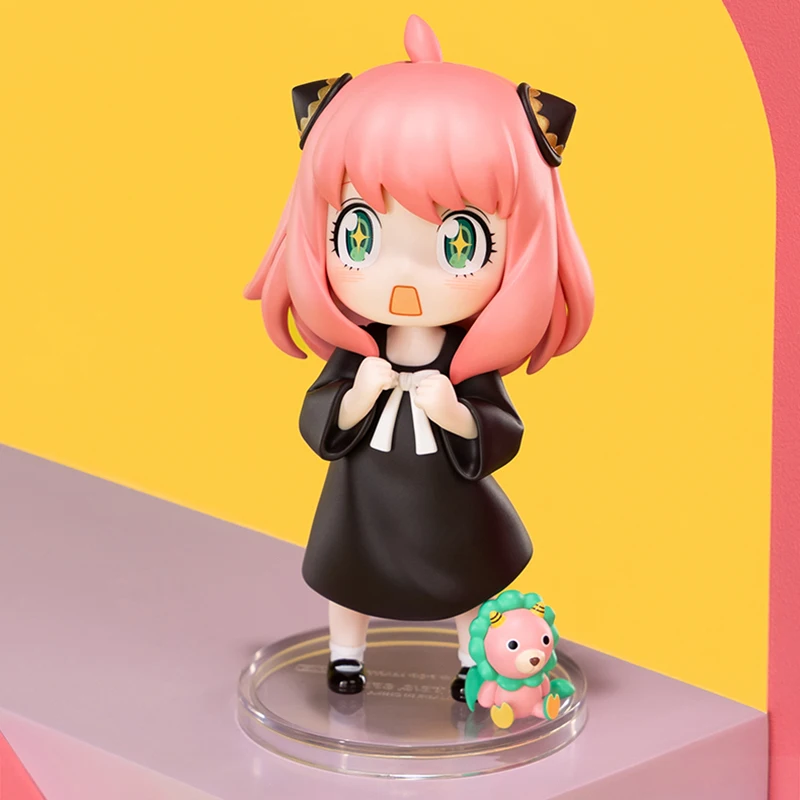POPMART GONG SPY FAMILY Anya الحياة اليومية DLC سلسلة صندوق أعمى اللعب صندوق الغموض الأصلي عمل الشكل لطيف دمية Kawaii نموذج