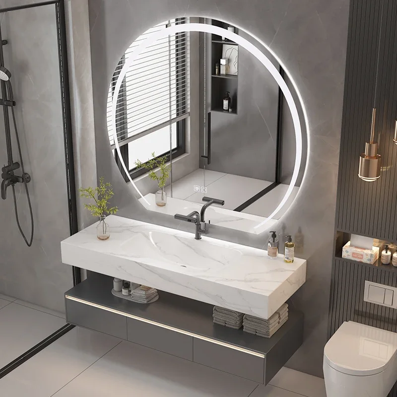 

Storage Luxury Bathroom Cabinets Mirror Sink Space Saver Bathroom Cabinet Organisers Washroom Mobile Bagno Home Furniture