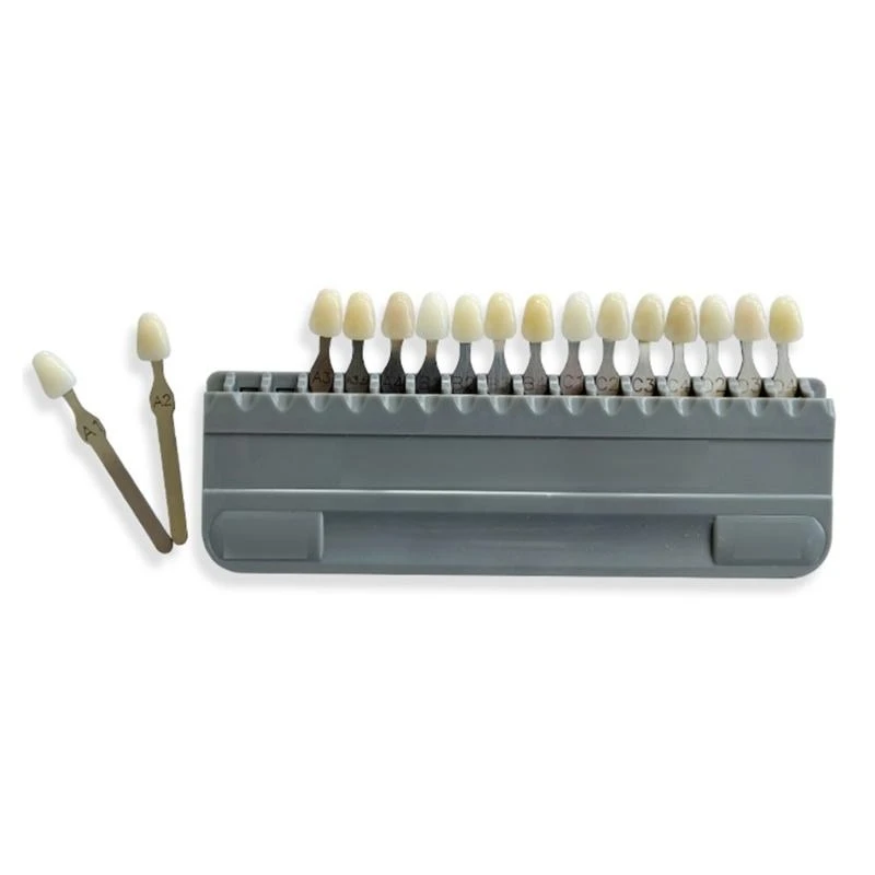 

652F Dental Bleaching Shade Guide Comparison Board 16/29 Color Whiten Aesthetic Porcelain Tooth Colors Palette Plate
