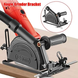 0~45° Angle Grinder Cutting Bracket Holder Support Adjustable Multi-angle Cutting for Angle Grinder Tool with Dust Bag Dust Pipe