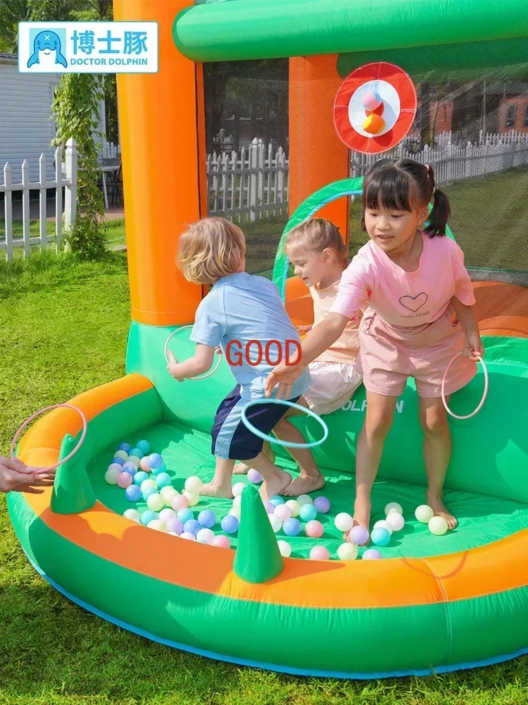 Small Children's Tent Trampoline Slide Jumping Bed Ball Pool Inflatable Castle Toys