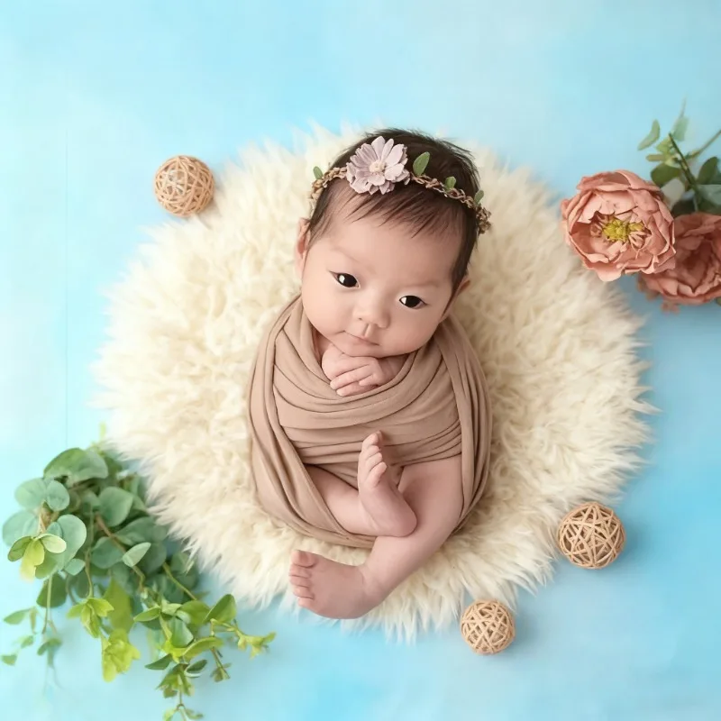 

Baby Photography Background Blanket Basket Stuffer Filler Layer Essential Studio Prop Practical Supplies for Newborn Photo Shoot