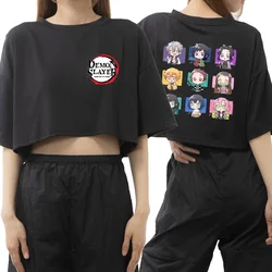 New popular anime pattern Harajuku T-shirt women's summer cool short T-shirt tops anime T-shirt