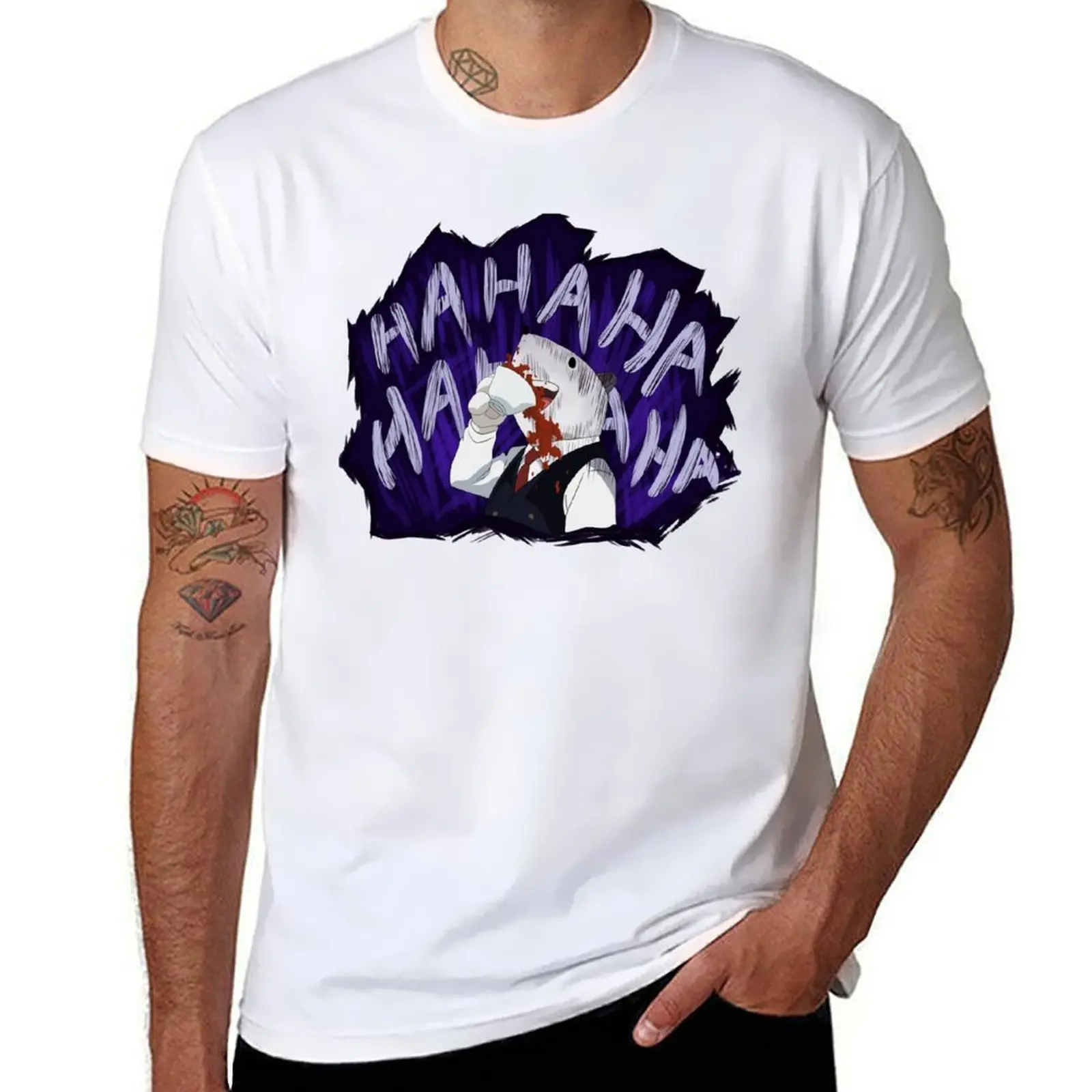 

Principal Nezu Laughing T-Shirt cotton t shirts man 100% essential t shirt T-Shirt