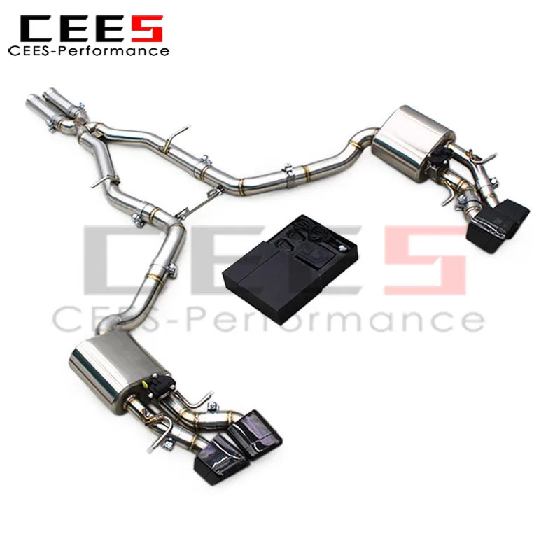 🔥 Sistema de escape completo CEES SS304 Valvetronic para Mercedes-Benz CLS550 4,7 V8 2010-2016/escape de alto rendimiento