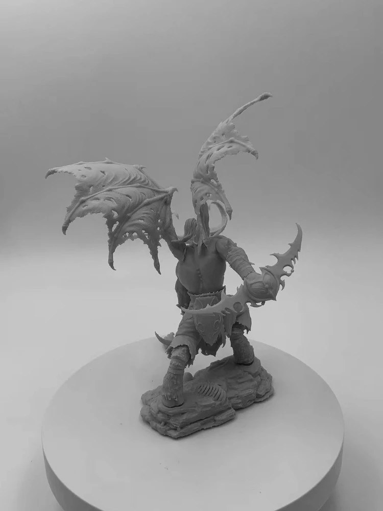 Soldat l\'inventaire en résine, échelle 1/24, kit de jeu Rick, chasseur de démons, statue Kokor, cadeau non assemblé, non peint, livraison gratuite