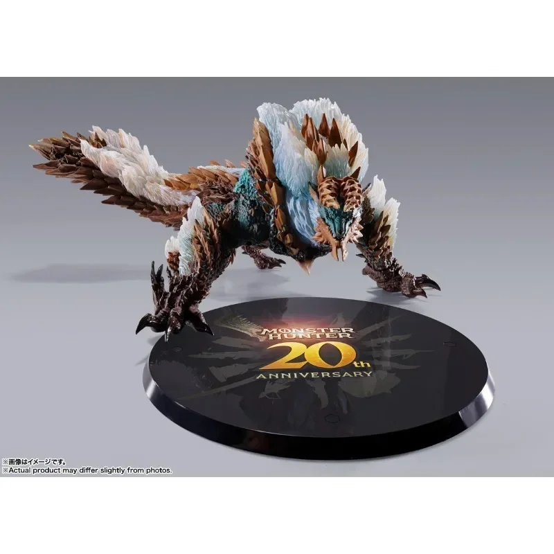 Original Bandai S.H.MonsterArts SHM ZINOGRE -20th Anniversary Edition Action Figure Toys Collection Model Gift Monster Hunter