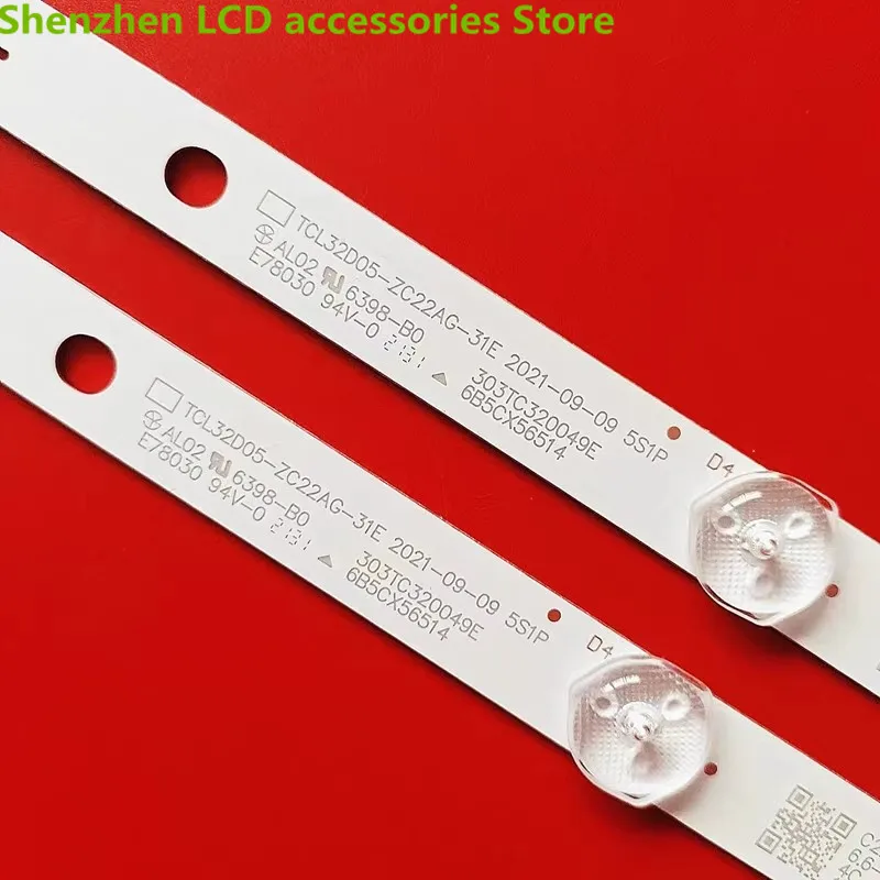 Set lampu latar untuk Xiaomi L32M5-EC 32D8000 TV V0 TV LCD set aluminium 56CM 5LED 100% baru