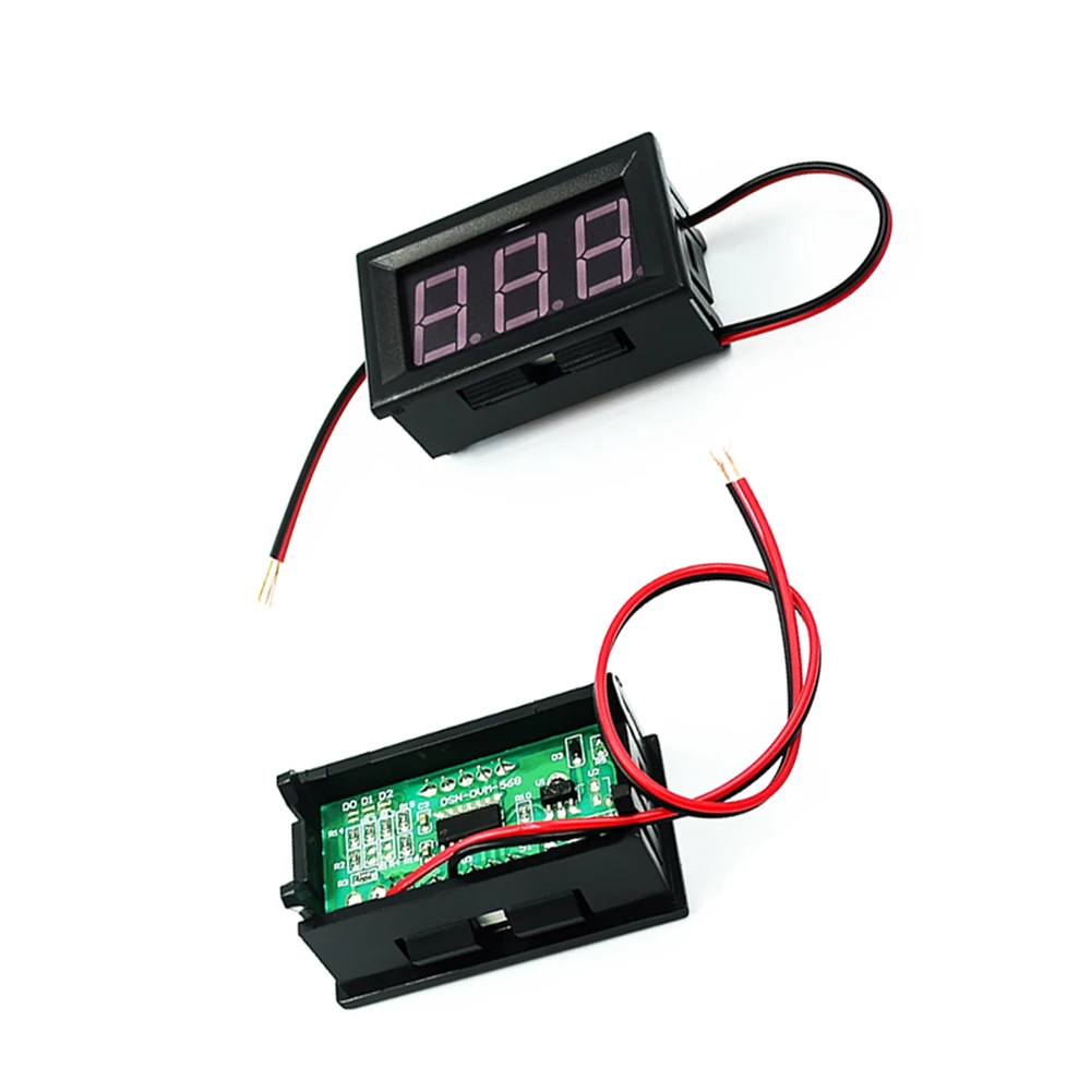 Digital Voltmeter DC 4.5V To 30V Digital Voltmeter Voltage Panel Meter Red Blue Green For 6V 12V Electromobile Motorcycle Car