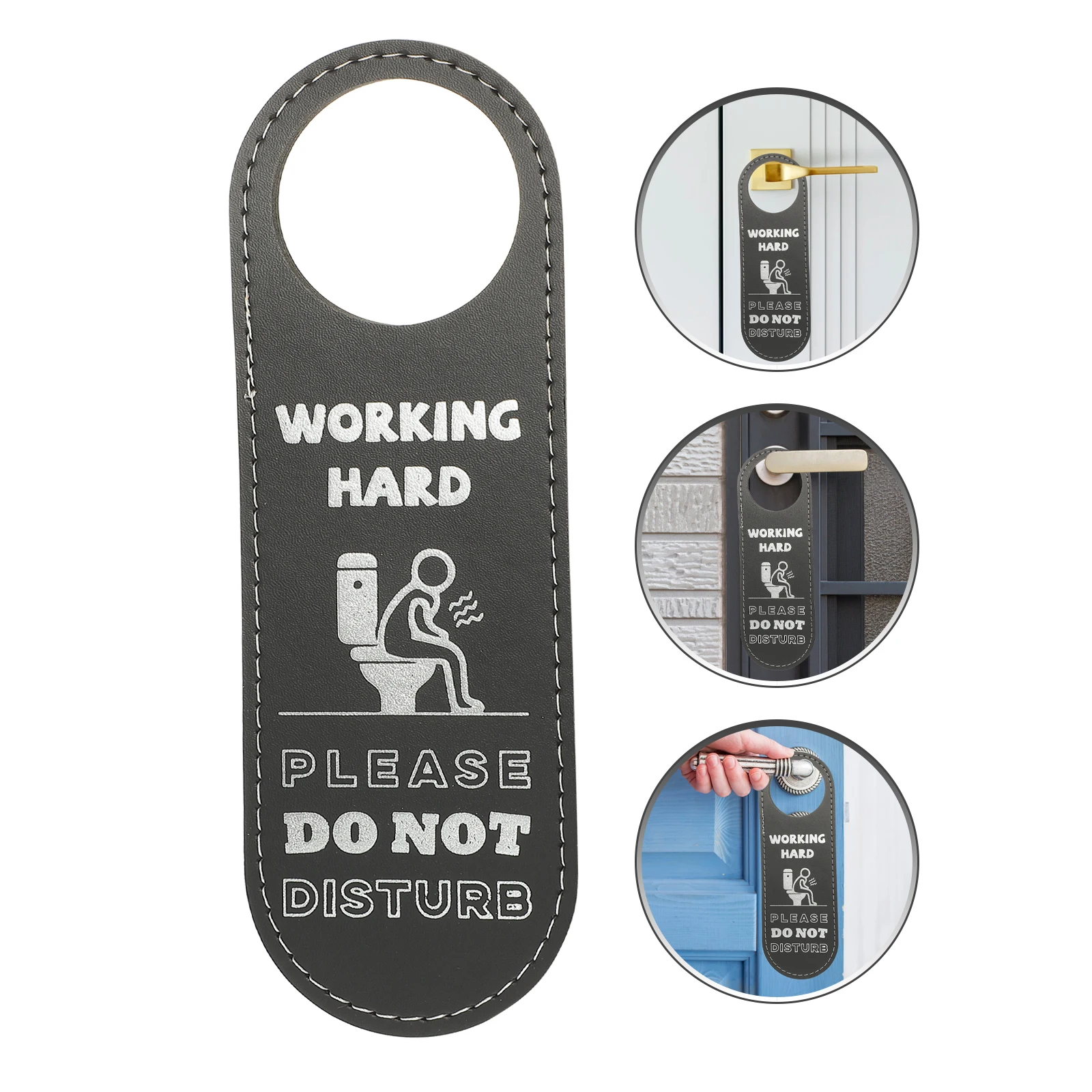 

Washroom Door Hanger Sign Pu Double Sided Toilet Door Sign Do Not Disturb Please Come In Restaurant Club School