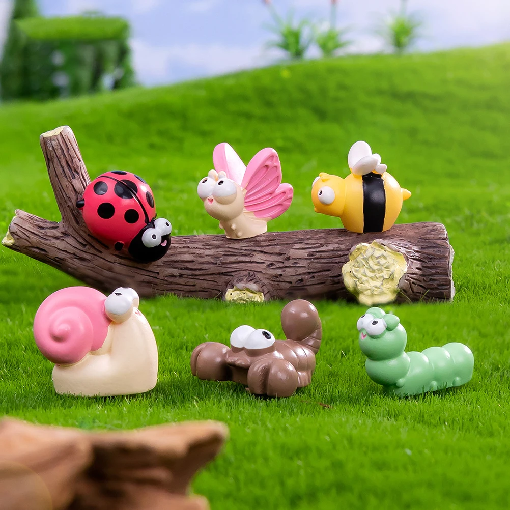

1 set Miniature Moss Micro Landscape Decor Resin Animal Figurines Cute Garden Accessories For Desktop Cabinet Scene Ornament