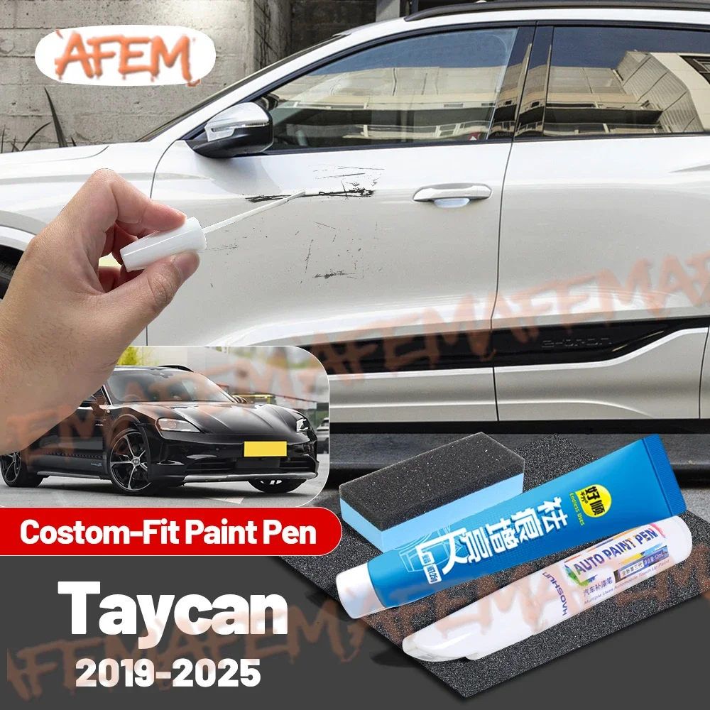 Для Porsche Taycan J1 MK1 2019-2025 2020 2021 2022 2023: Карандаш для подкраски автомобиля, средство для удаления царапин, уход за краской