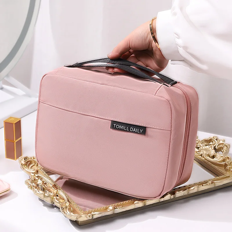 Luxury Hanging Toiletries Bag Wet Dry Separated Water-proof Cosmetic Bag Travel Accessories Towel Brush Lipstick Organizer Case