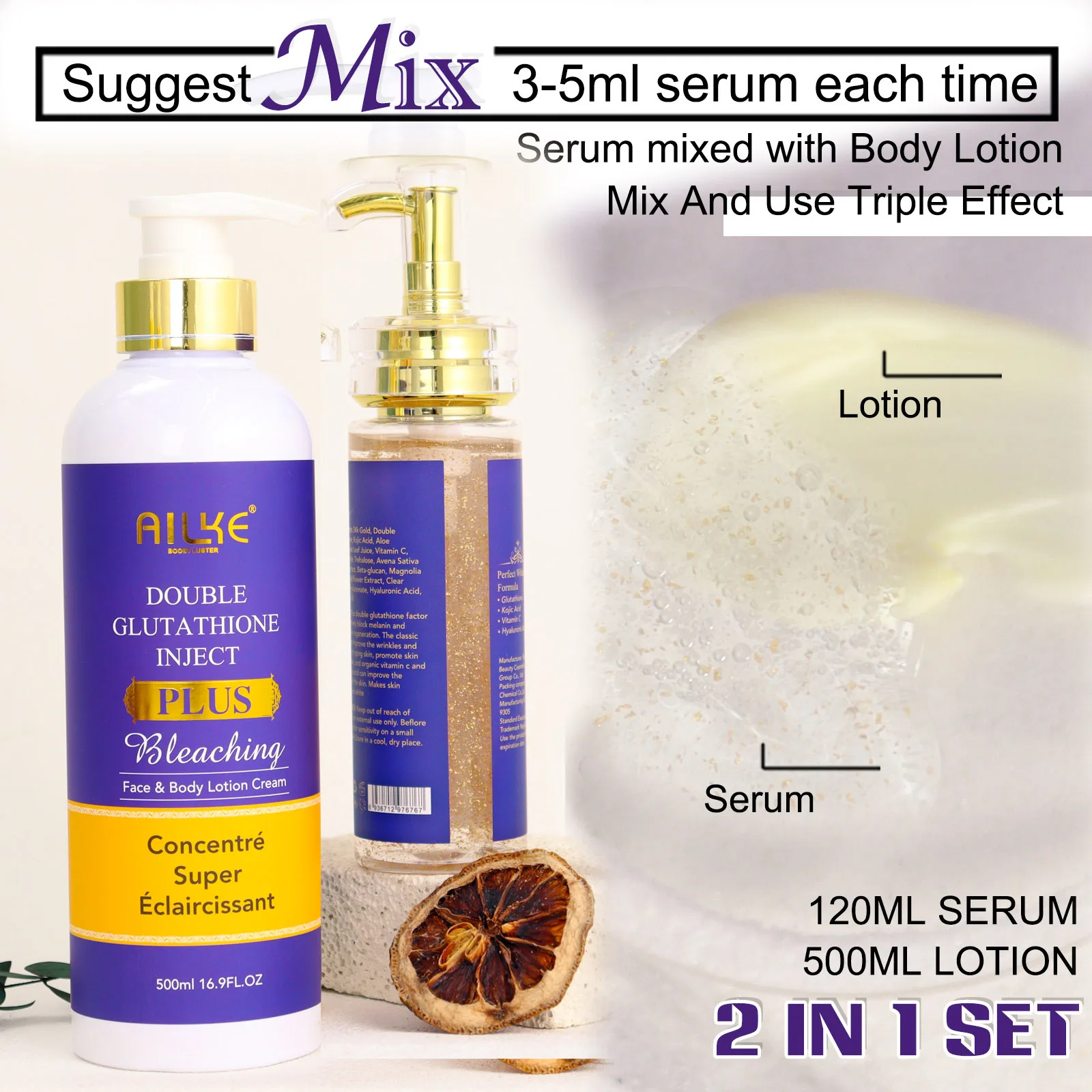 AILKE Dark Spot Remover Serum for Face & Body, Treatment Sun Spot Age Spots Freckles Melasma Brown Spot Remover for Women & Men