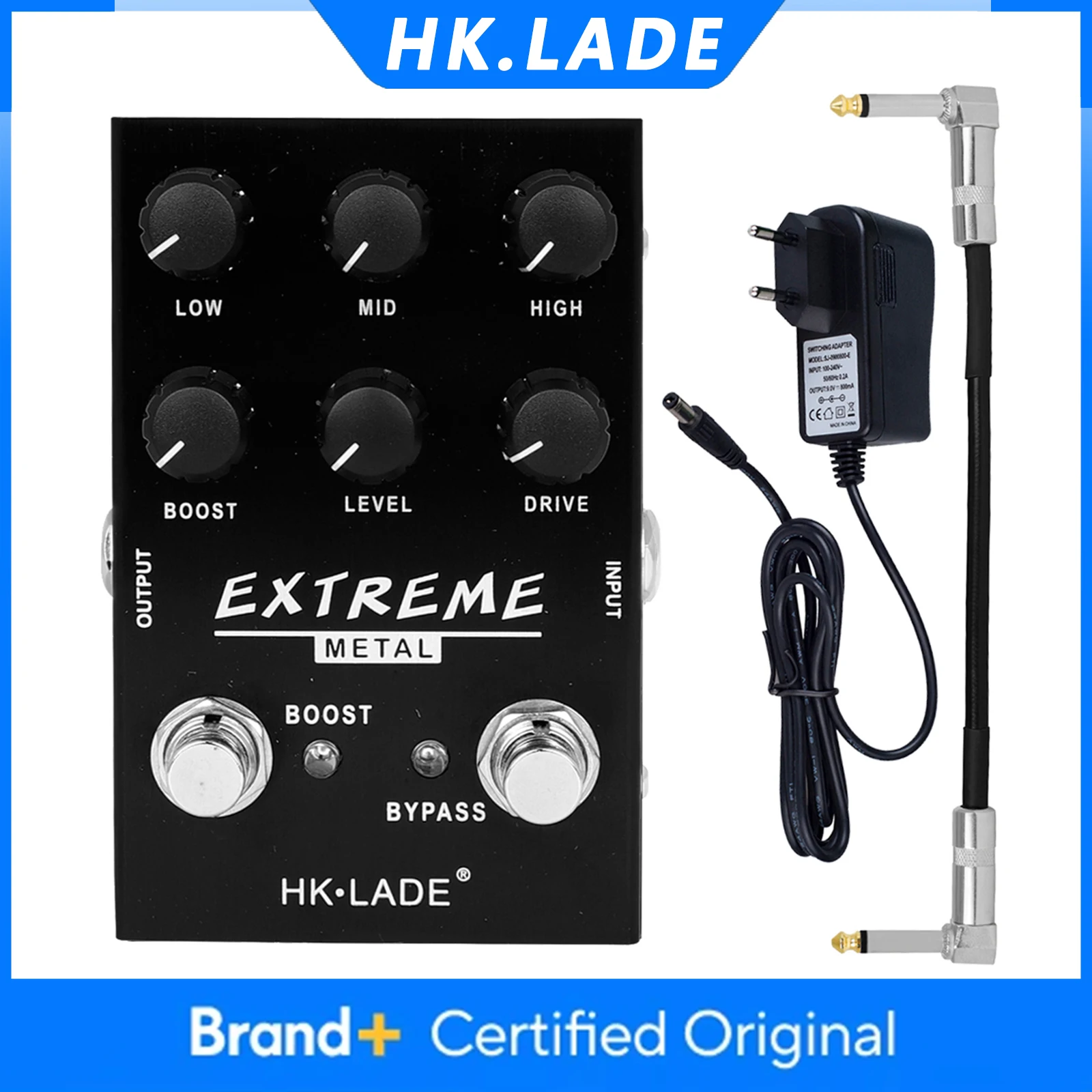 

HK.LADE SA-03 Педаль эффектов для гитары EXTREME Металлическая педаль искажений с высоким коэффициентом усиления Эффекты Overdrive Аксессуары и детали для гитары