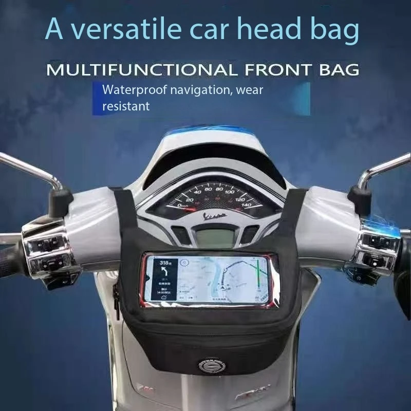 

Ashin Multi-Functional Electric Motorcycle Bag Scooter Front Package Waterproof Lightweight Large Capacity Detachable Rain Cover
