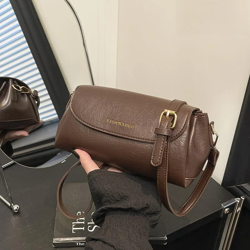 

Стильная женская сумка через плечо, сумка-подушка для поездок на работу, универсальная сумка-тоут с магнитной застежкой, мягкая сумка из искусственной кожи для поездок на работу