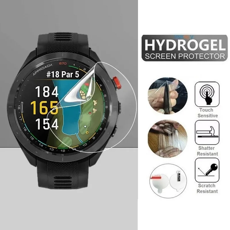 10PCS TPU Hydrogel Soft Screen Protector for Garmin Approach S70 47mm Smart Watch HD Clear Protective Film