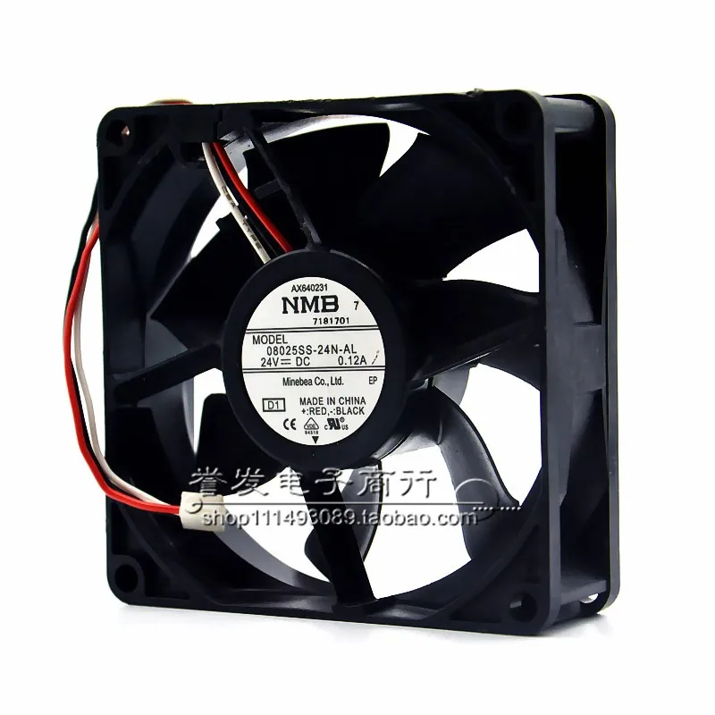 NIEUWE ORIGINELE 08025SS-24N-AL 24 V 0.12A 8025 80x80x25mm KOELVENTILATOR RADIATOR