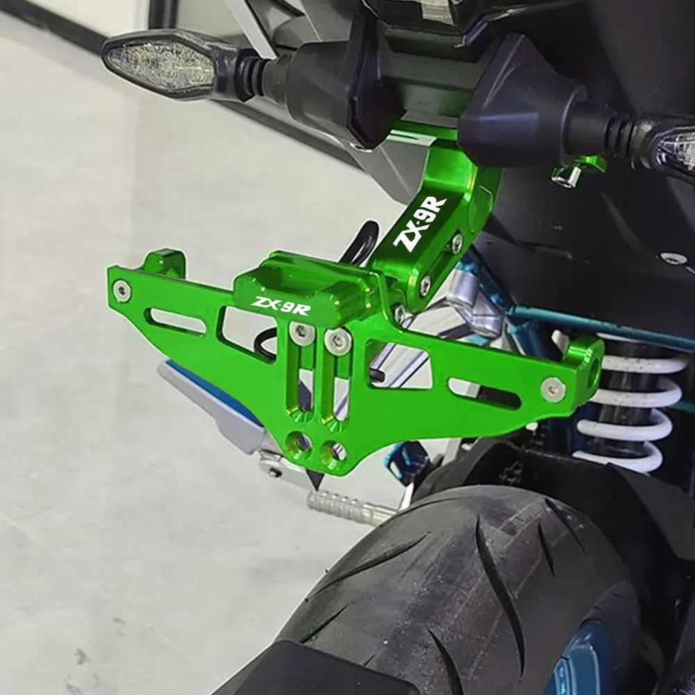 

Motorcycle Adjustable CNC Modified Rear License Plate Mount Holder For KAWASAKI ZX9R ZX-9r ZX 9R 1998 - 2022 2021 2020 2019-2023