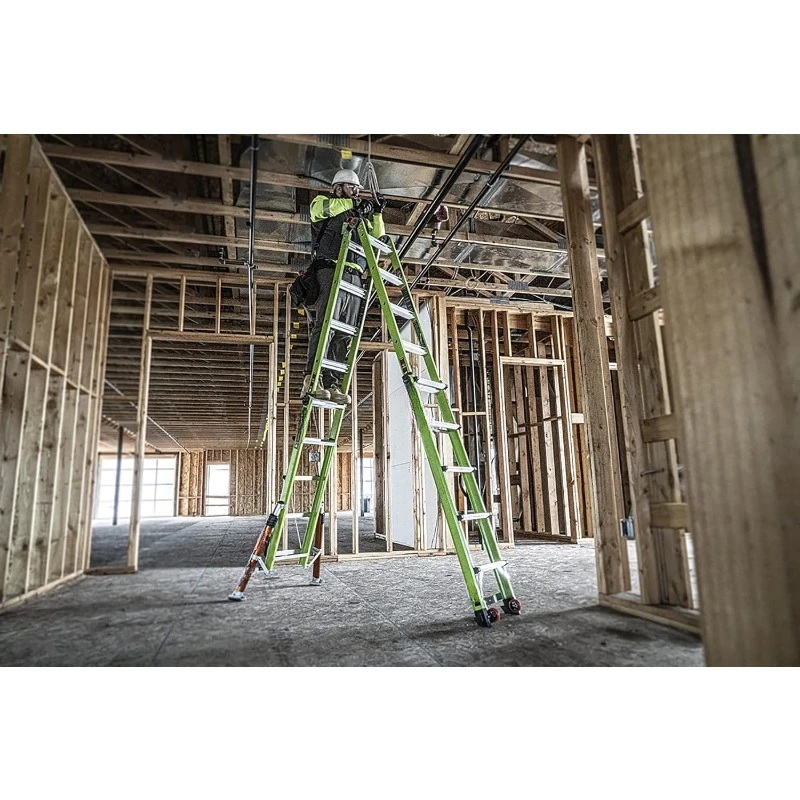 All Terrain Ladder, 22 ft., Multi-Position Ladder with Adjustable Legs, Fiberglass