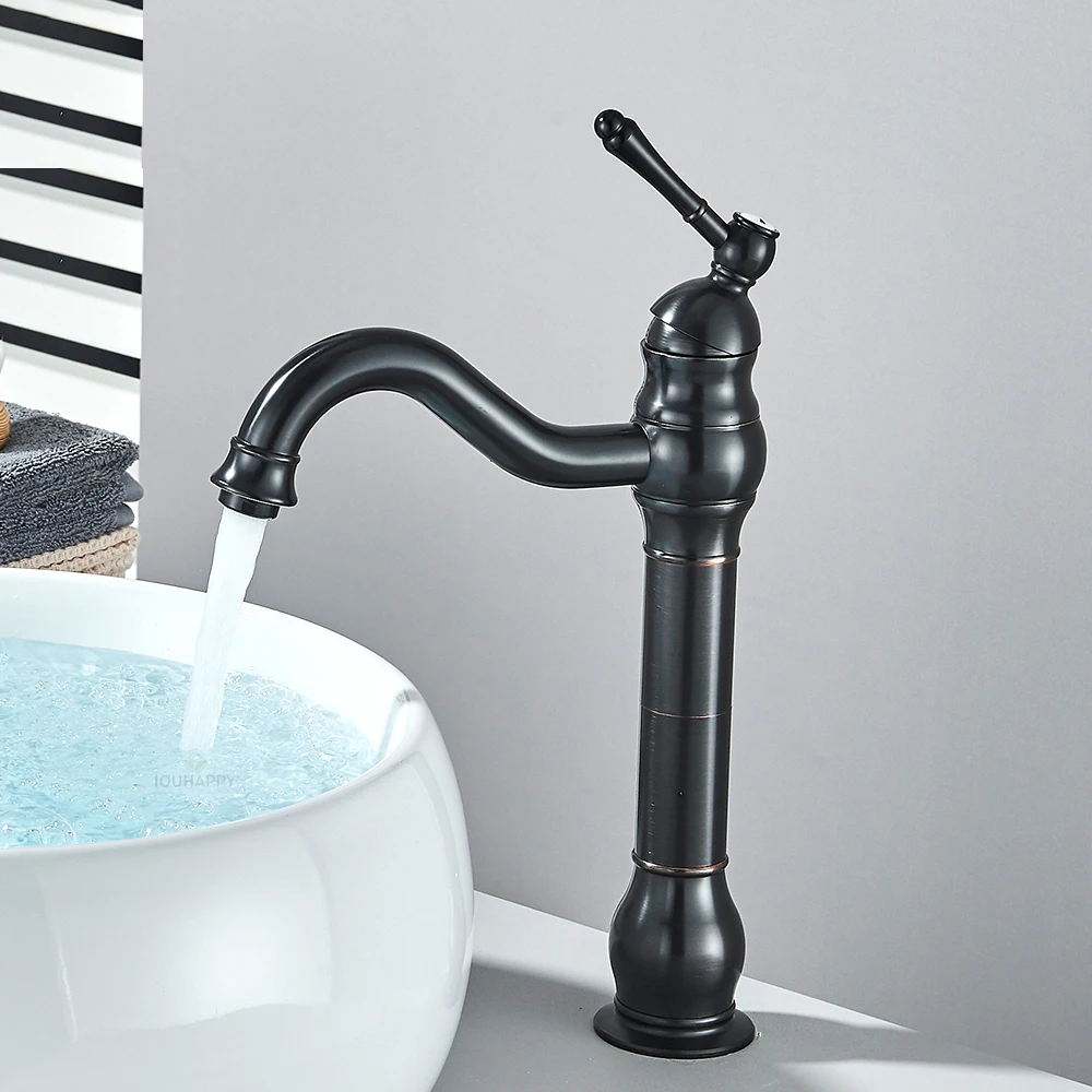 

Kitchen Sink Faucet Deck Mounted Hot and Cold Hand Wash Basic Faucet Single Handle Water Mixing Tap Bathroom Accessories