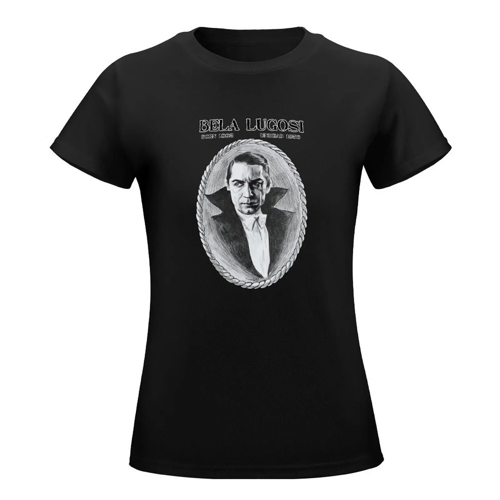 BELA LUGOSI UNDEAD T-Shirt summer tops tees blanks anime designer clothes Women luxury