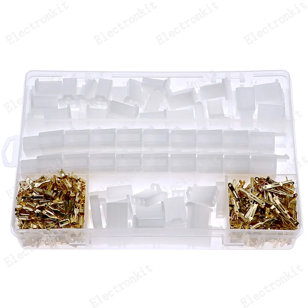 

580pcs 50Sets Auto and Motorcycle 2.8mm 2 3 4 6 9 Pin Terminal Block Connector Assorted Kit