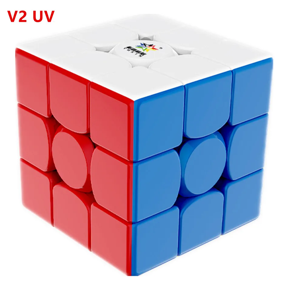 New Yuxin Little Magic V2 3x3 UV Magic Cube Magnetic Edition Competition Speed Professional Puzzle Toys For Children Kids Gift