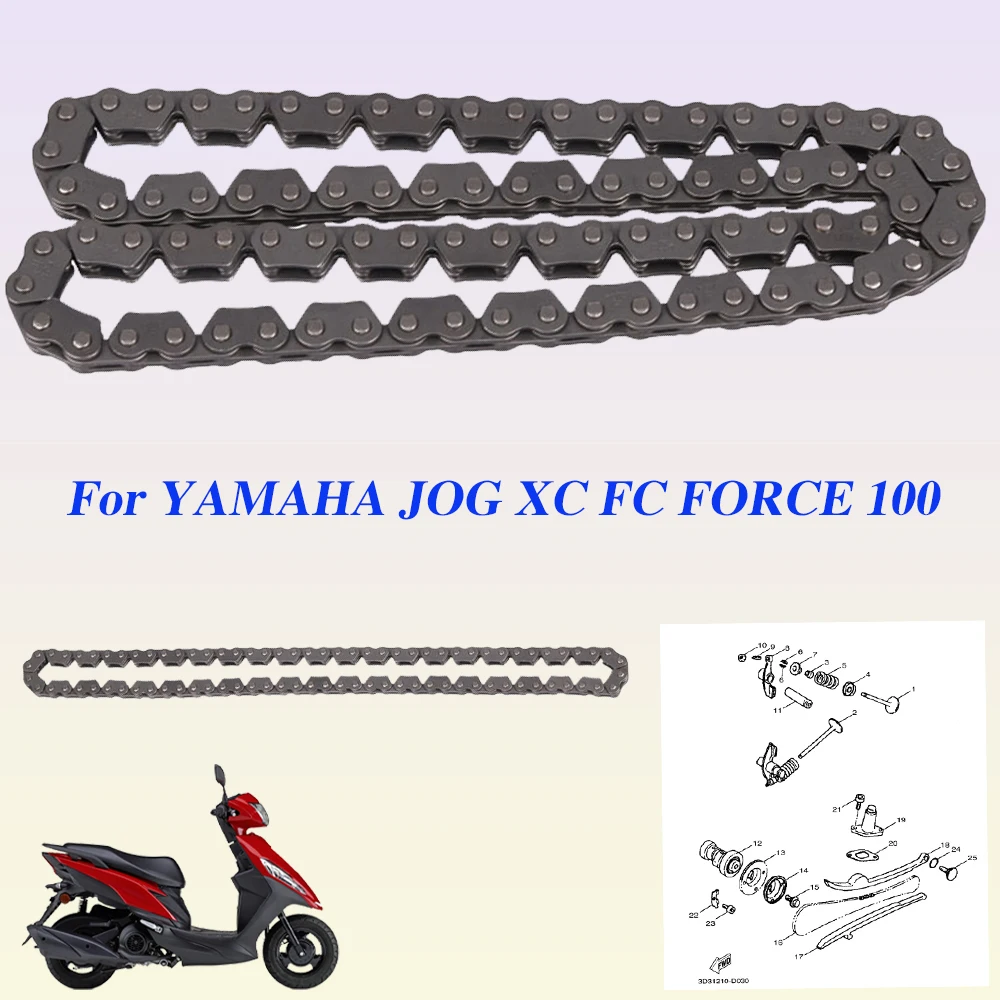 

For YAMAHA JOG XC FC FORCE 100 JOG100 XC100 FC100 FORCEX100 94568-70084 Motorcycle Engine Timing Chain Cam Chain