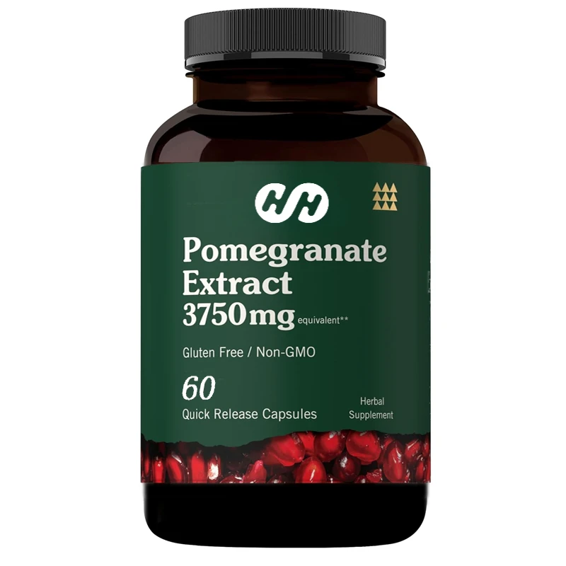 Nutritious Pomegranate Extract | 60 Vegetarian Quick Release Capsules Containing 100 Milligrams of Ellagic Acid